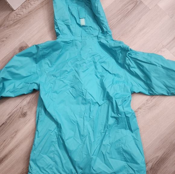 Columbia Womens Rain Jacket, Size Medium, Blue / Teal Color - Picture 3 of 3